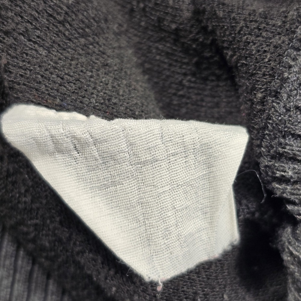 East River Mens Large Gray Sweater Quarter‎ Zip Mock Neck Vintage Knit Pullover - Picture 10 of 10